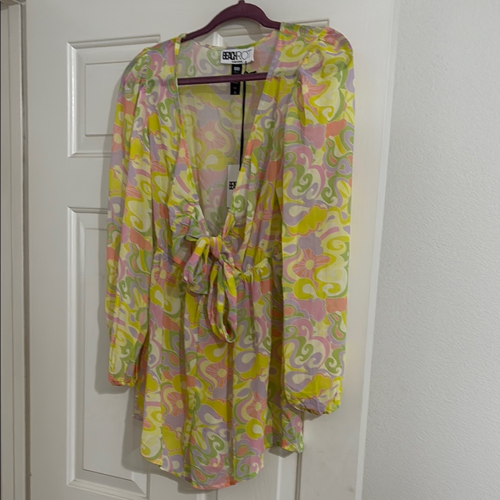 Beach Riot Multicolor Swim Coverup